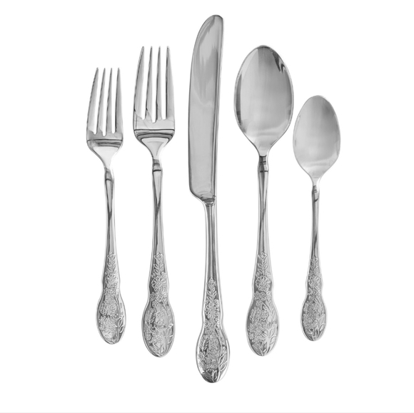 ❤️ New Pioneer Woman Mazie 20 Piece Flatware - Picture 3 of 9